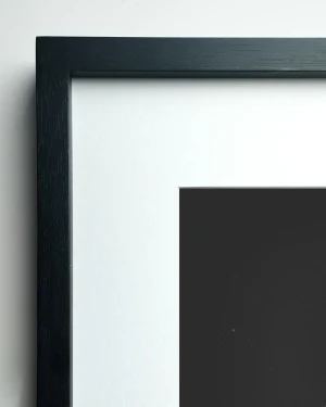 Baccio - Marco en L recto negro / 150 x 100