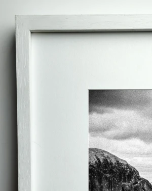 Escollera - Marco en L recto blanco / 90 x 60
