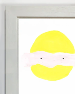 Teets - Marco chato de 3 cm con bajadita blanco liso