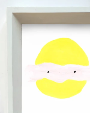 Teets - Marco tipo piramide blanco liso