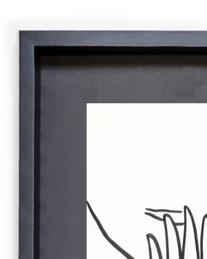 Oh - Marco tipo box negro + passepartout negro