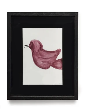 Birdie - Marco tipo box negro + fondo negro