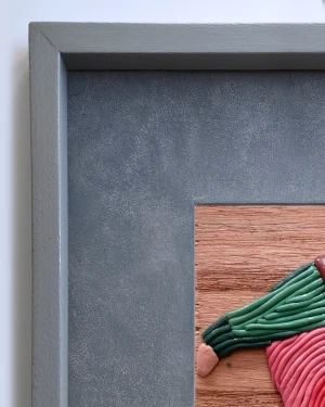 Sentmientos 4 - Marco tipo box gris + fondo gris