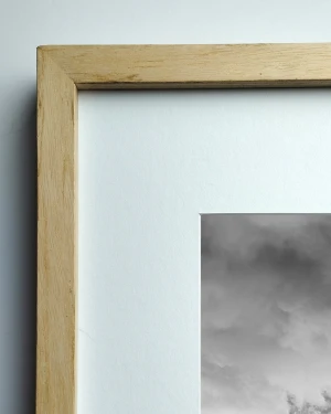 Seismiles - Marcon en L madera mas passepartout blanco