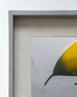 Santa Catalina - Marco tipo box gris con passepartout gris / 40 x 60