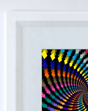 El inconsciente - Marco triangulito blanco mas passepartout