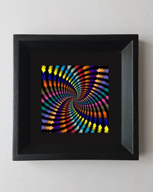 El inconsciente - Marco tirangulito negro mas passepartout