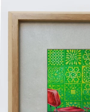 Daniel Prandi II - Marco en L diagonal madera con passepartout