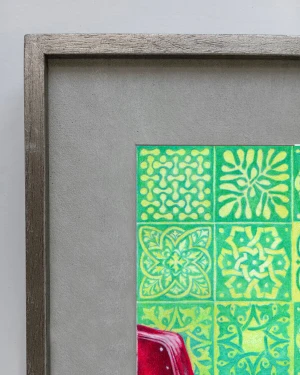 Daniel Prandi II - Marco en L plateado con passepartout