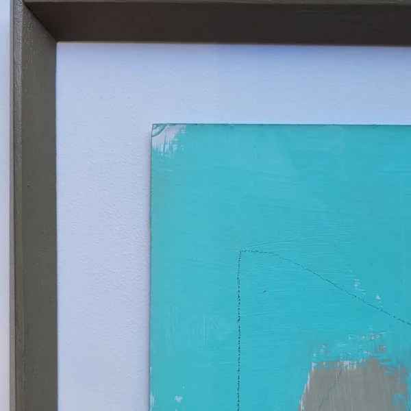 Estrella Blanca - Turquesa  - L 15x15 redondeada marupá