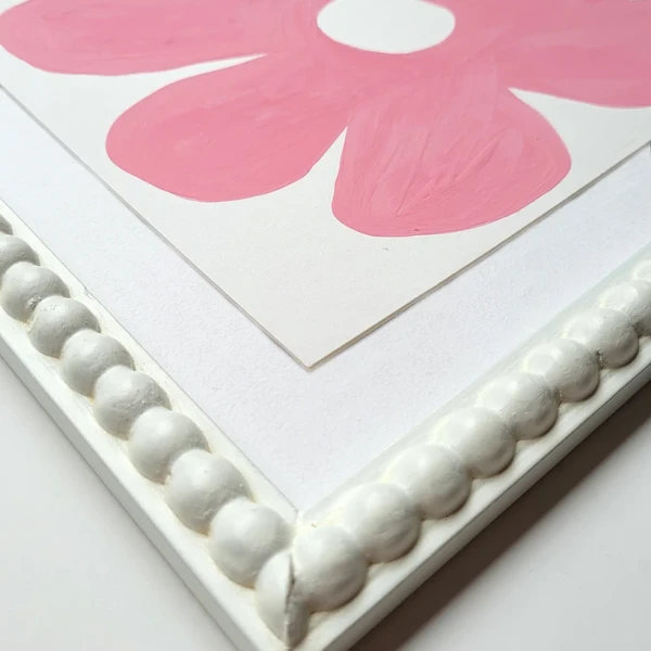 Pink 1 - Pelotitas fondo blanco - 33x33