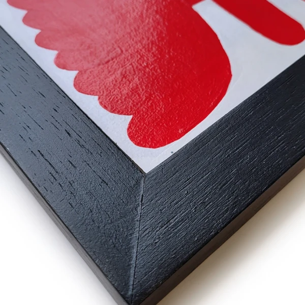 Gardenia colorada chica - Chata  de 3 negro 20 x 23cm / 21 x 30