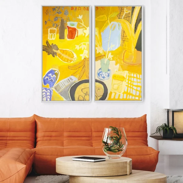 Díptico Amarillo - Marcos Marco tipo box marupa mas fondo negro