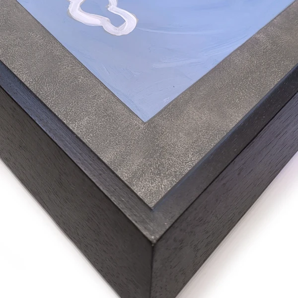 Lobo marino I - Alfil  45 marupa negro mas paspartu 5cm gris mas v comun 65x75 cm