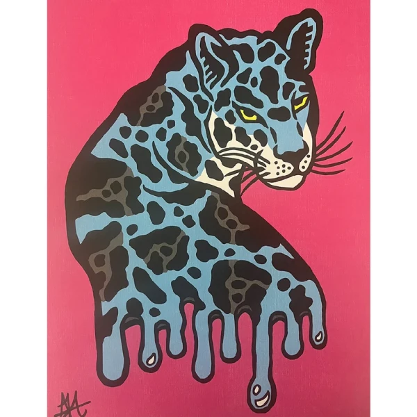 La mirada del jaguar - Pï¿½rpu / Marco Blanco 2 x 3,5cm Grande - 49x36 cm