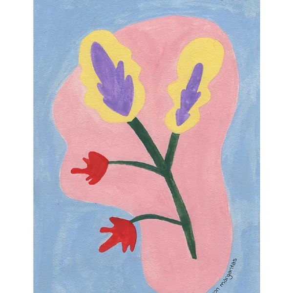 Amanecer - Piramidal mini blanca con paspartu blanco / 21 x 30