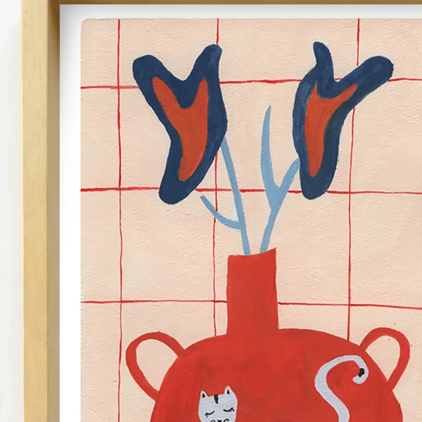 Atardecer - 21 x 30 / Marco box marupa