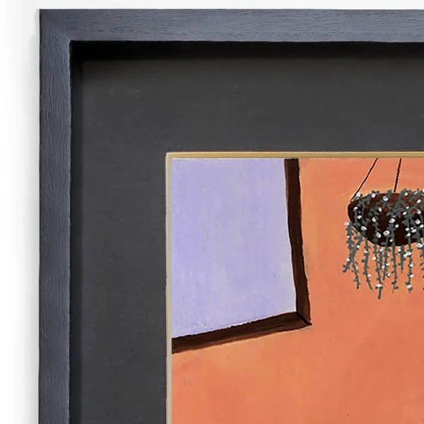 Festiva - Tamaï¿½o de ob 30 x 42 / Marcos Varilla box negra mas paspartu negro