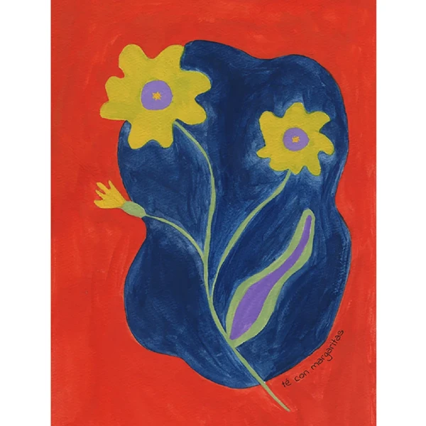 Verano - 21 x 30 / Varilla chata de 3 cm azul ultramar