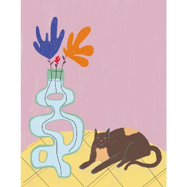 Mushi - 30 X 42 / Marco chato de 3 cm azul ultramar