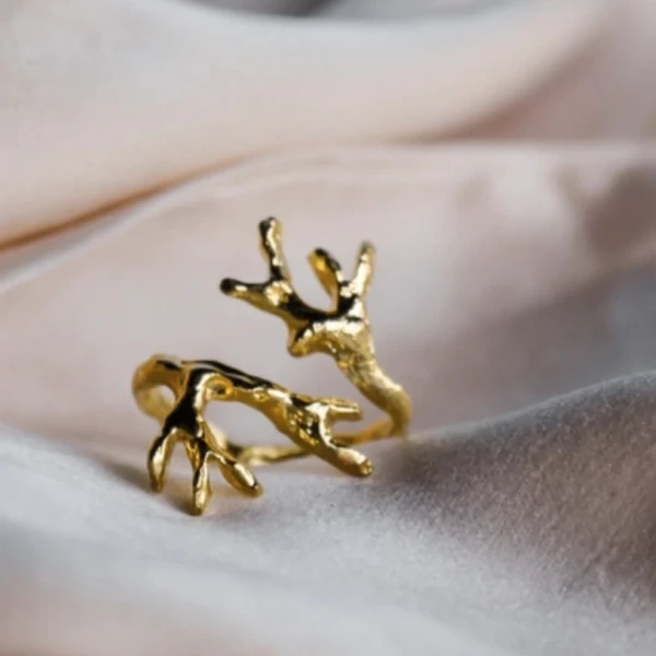 Anillo Coralito - Color Oro / Diï¿½met 2,13 cm