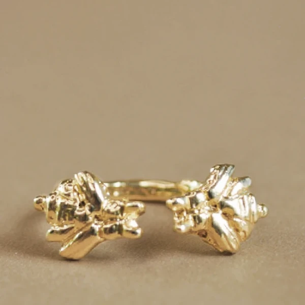 Anillo Abejitas - Color Plata / Diametro 2,22 cm