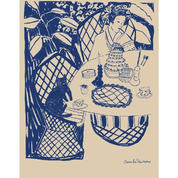 Azul - 30 X 42 / Marco piramidal rojo chinese