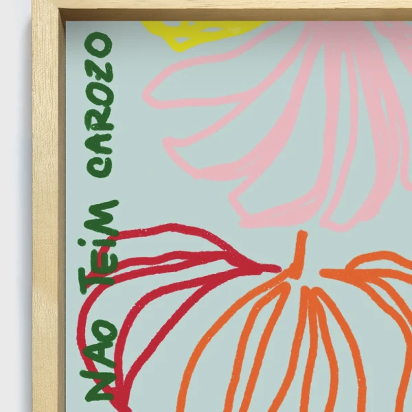 Banana non tein carozo - 21 x 30 / Marco box marupa cera