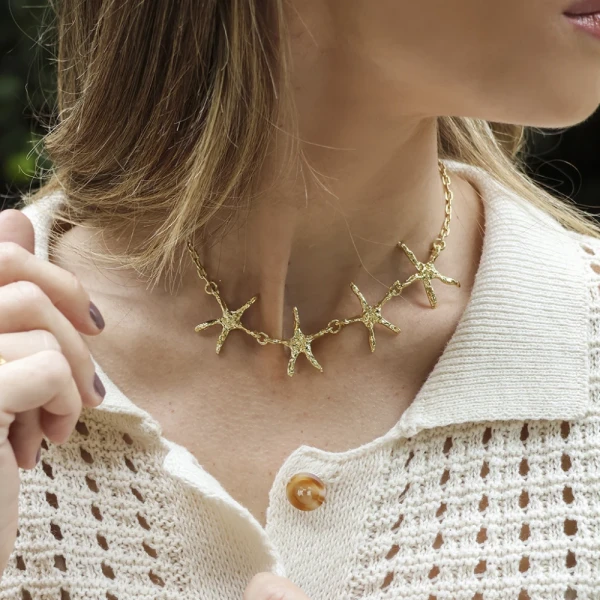 Collar estrellas - Oro