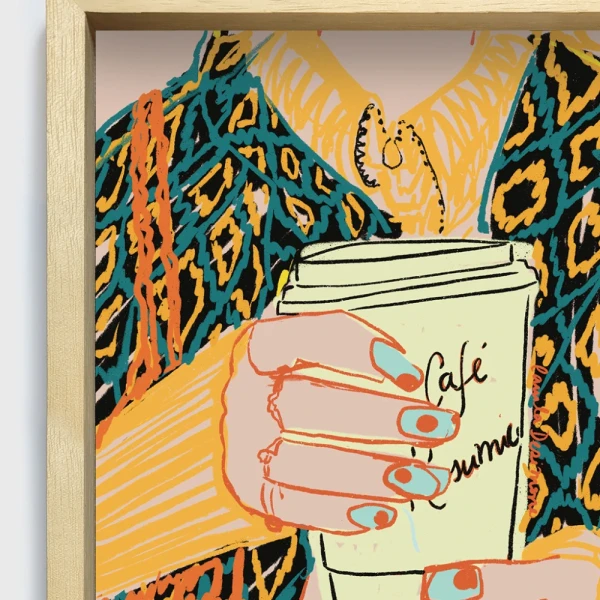 Camisa y saco - 21 x 30 / Marco box marupa natural