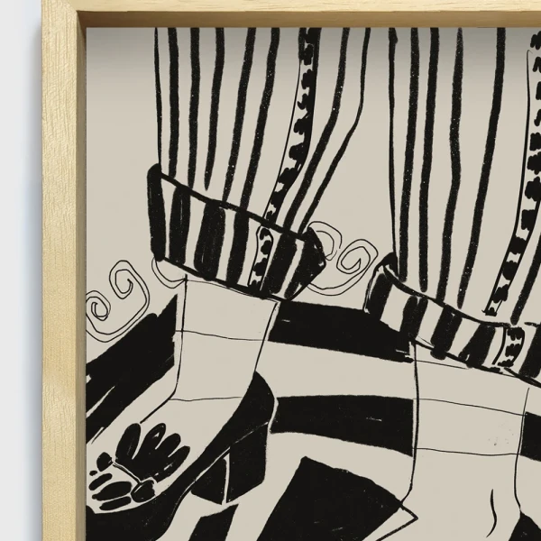 Mocasin - 30 X 42 / Marco box madera marupa natural