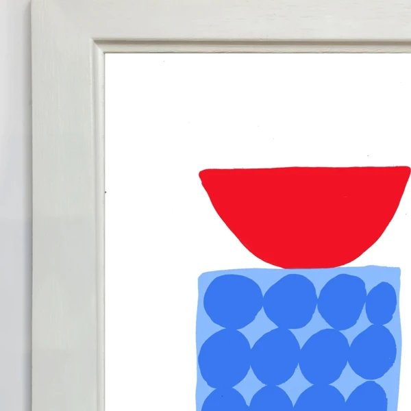 Salvados - Varilla chata de 3 cm con bajadita blanco liso / 21 x 30