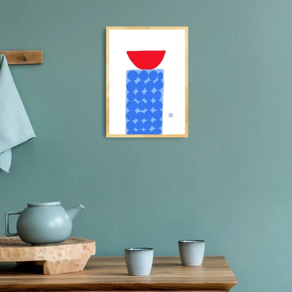 Salvados - Varilla chata de 3 cm con bajadita blanco liso / 21 x 30