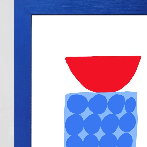 Salvados - Varilla chata de 3 cm azul ultramarine / 21 x 30