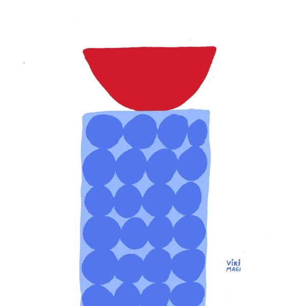 Salvados - Varilla chata de 3 cm azul ultramarine / 21 x 30