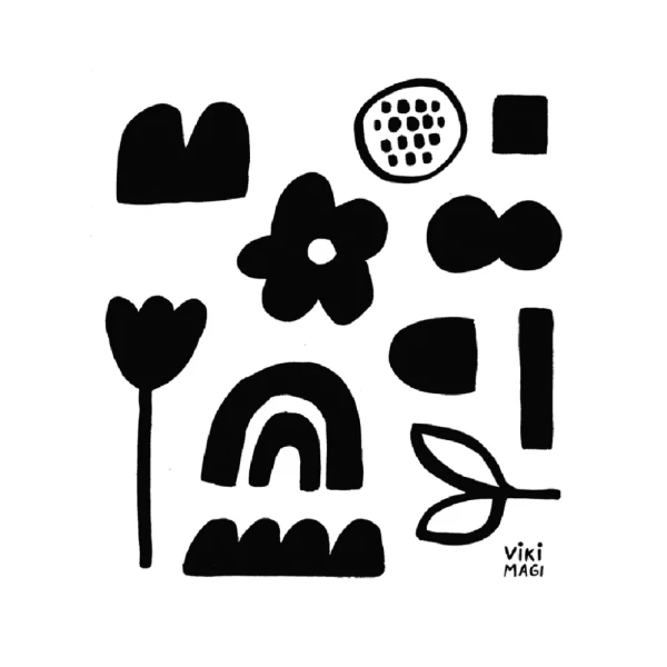 Negro - Varilla chata de 1.5 cm negro liso / 21 x 30