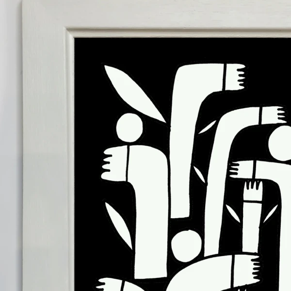 Juntos - Varilla chata de 3 cm con bajadita blanco / 21 x 30