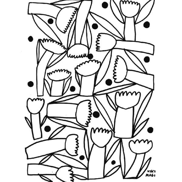 Amistad - Varilla chata de 3 cm negro liso / 21 x 30