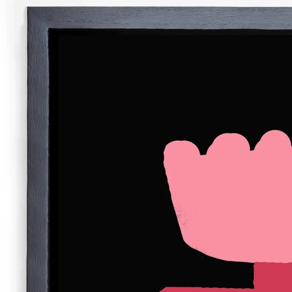 Amiga - Varilla tipo box negro liso / 21 x 30