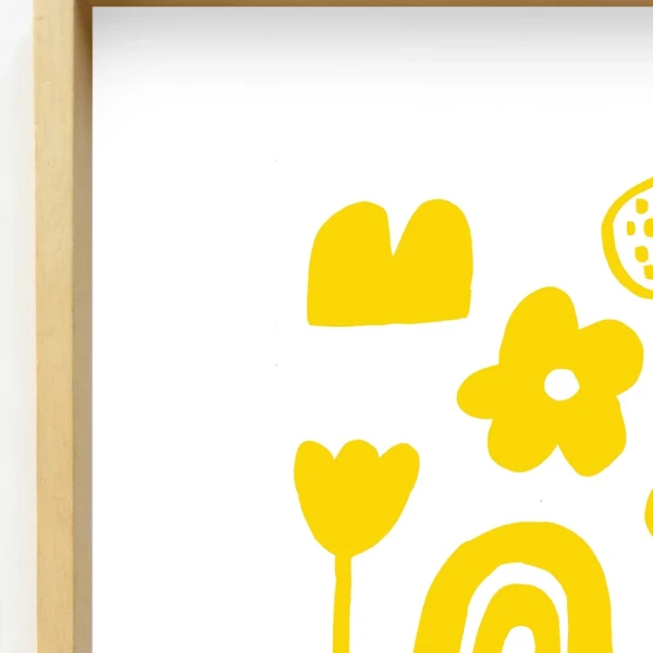 Amarillo - Varilla tipo box marupa natural / 21 x 30