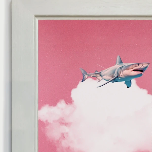 Tiburon - Chata de 3 con bajadita blanco liso