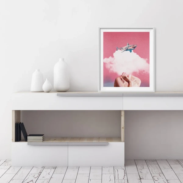 Tiburon - Chanfle de 3 cm celeste vintage