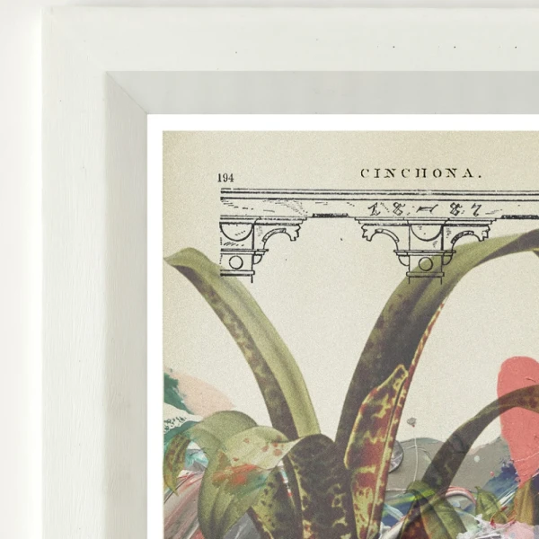 Cabrera 807 - Marco chanfle 6 cm blanco liso