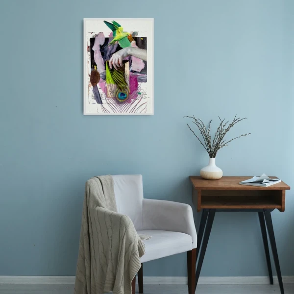 Escala - Marco tipo box gris mas passepartout