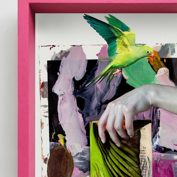 Escala - Marco tipo box rosa