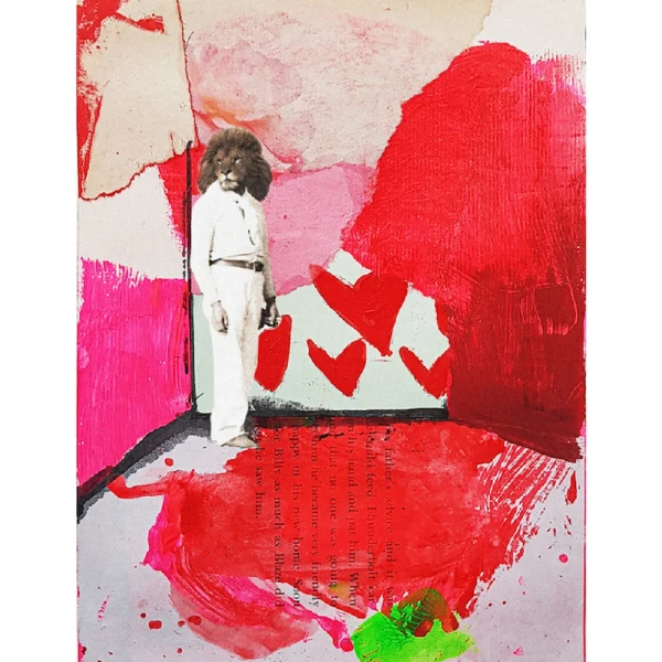 Corazon roto - Marco chato 6cm blanco liso