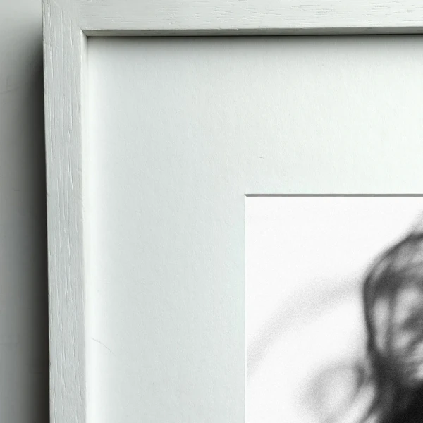 Volar - 90 x 60 / Marco en L recto blanco