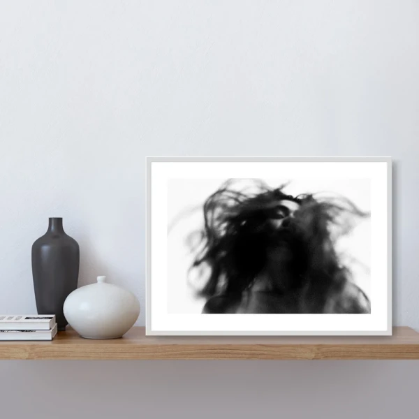 Volar - 90 x 60 / Marco en L recto blanco