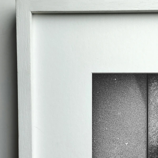 Rio - 90 x 60 / Marco en L recto blanco