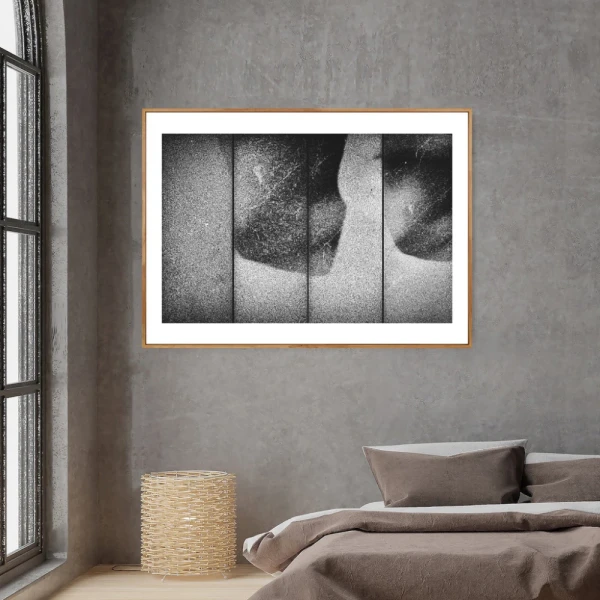 Rio - 90 x 60 / Marco en L recto blanco